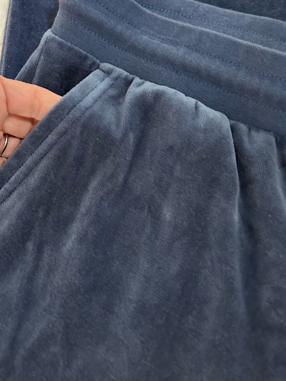 Gap Kids Plush Velour Jogger  - Deep Blueberry Comfort Loungewear - Picture 5 of 8